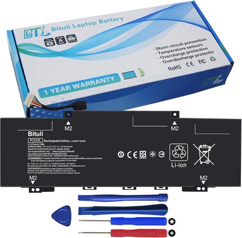 PC03XL Battery Replacement for HP Pavilion x360 14 Convertible 14-DY/Pavilion Aero 13-be/Pavilion X360 14-DY 14M-DY 14-BA 14-EK 15-ER Series HSTNN-OB1W M24421-271 M24648-005 43.3Wh in Kuwait