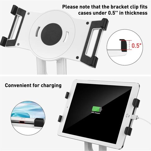 AboveTEK Retail Kiosk Bracket Tablet Holder with Width or Height Measurement in The Range of 6.6"-8.0"(Holder Only), Compatible with Retail Tablet Stand (TS-138W) in Saudi Arabia