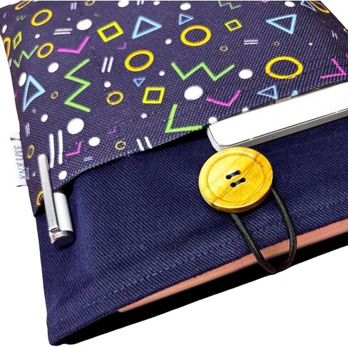 Geometric Pattern Sleeve Case for iPad mini 1st Gen - Navy Blue Minimalist Design - One Size - Navy Blue in Kuwait