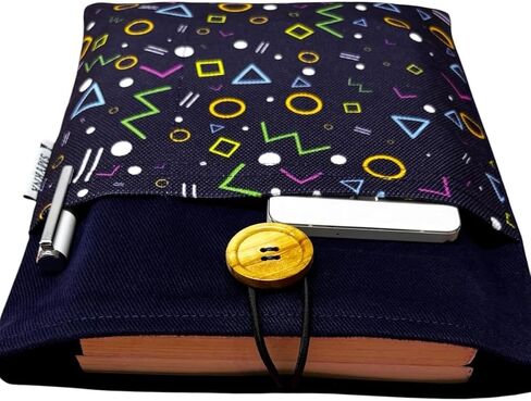 Geometric Pattern Sleeve Case for iPad mini 1st Gen - Navy Blue Minimalist Design - One Size - Navy Blue in Kuwait