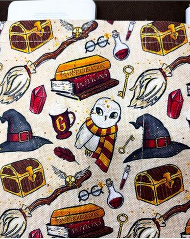 Book Sleeve Tablet E-Reader Case Pouch Holder Organizer Cover for E-Books - Harry Potter Design, Orange - Multicolor, M in Kuwait