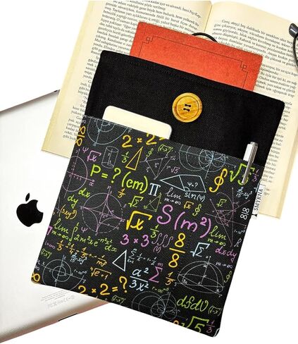 Book Sleeve Tablet Ebook Case Mixed Colors Printed Design for Back to School - Multicolor in Kuwait