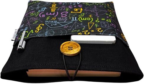 Book Sleeve Tablet Ebook Case Mixed Colors Printed Design for Back to School - Multicolor in Kuwait