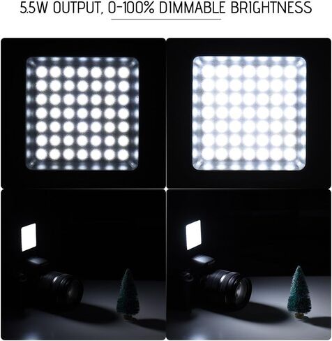 Mini LED Camera Light, 5.5W Dimmable Brightness in Saudi Arabia