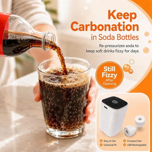 مضخة Fizz Keeper لحفظ الكربنة قابلة لإعادة الشحن عبر USB لزجاجات الصودا in Kuwait