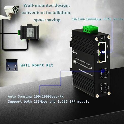 2x1000M RJ45 + 2x1000M SFP محول الوسائط مع الاستشعار التلقائي in Kuwait