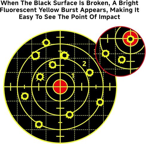 Anwyll Shooting Target Stickers - 6'' Splatter Targets for Shooting Range in Saudi Arabia