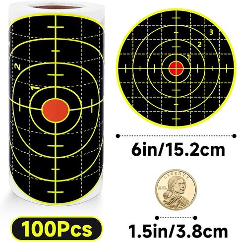 Anwyll Shooting Target Stickers - 6'' Splatter Targets for Shooting Range in Saudi Arabia