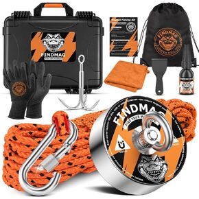 FINDMAG 2000 LBS Magnet Fishing Kit, 3.7 Inch Fishing Magnets Heavy Duty in Saudi Arabia