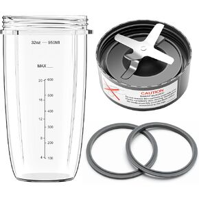 4Pcs Blender Cup & Blade Replacement Parts Set for NutriBullet 600W & 900W in Saudi Arabia
