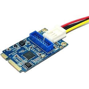 Mini PCIe to USB3.0 19Pin 2-Port Front Panel Expansion Card in Saudi Arabia