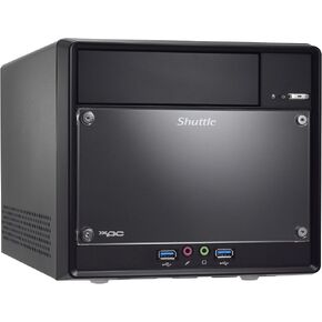 Shuttle XPC Cube SH510R4 Mini Barebone PC Intel H510 Supports 125W 11th/10th Gen Rocket Lake/Comet Lake CPU No RAM No HDD/SSD No CPU No OS 300W80 Plus Bronze Flex PSU,Black in Saudi Arabia