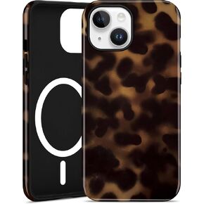 Jusy Magnetic Brown Tortoise Shell Phone Case for iPhone 17,Amber in Saudi Arabia