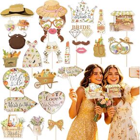 Fresh Off The Market Bridal Shower Decor Farmers Market Photo Booth Props in Saudi Arabia
