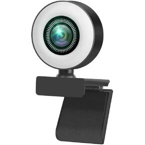 Webcam Mini Camera Full HD with Ring Fill Light Microphone USB in Kuwait