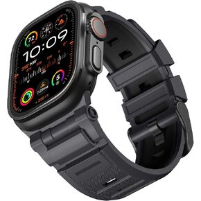Lerobo Rugged TPU Band Compatible with Apple Watch Bands for Men in Saudi Arabia