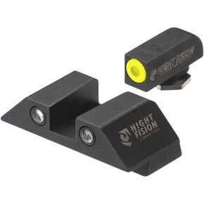مجموعة رؤية ليلية من Night Fision Tritium لـ Glock 42/43/43X - مشهد أمامي منقط مثالي مع حلقة نهارية مضافة - خيارات ألوان الحلقة الأمامية - أنماط رؤية مختلفة in Kuwait