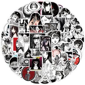 120Pcs Tomie Stickers Cool Junji Ito Manga Stickers, Vinyl Waterproof Terrifying Halloween Sticker for Laptop, Guitar, Water Bottle, Birthday Gifts for Girls, Kids, Teens (Tomie) in Saudi Arabia