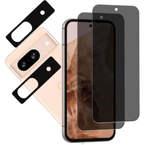 Privacy Screen Protector Designed For Google Pixel 8a Anti Spy Private Tempered Glass Film 2-Pack Camera Lens Protector Film 2-Pack in Saudi Arabia