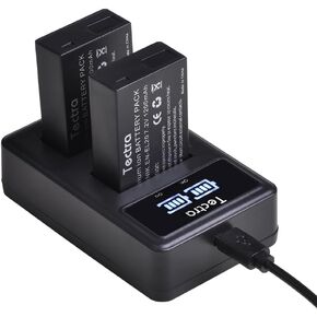 Tectra 2-Pack EN-EL20A Battery + Charger for Nikon Coolpix P1100,P1000,P950 in Kuwait