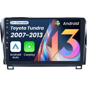 Car Radio Stereo Upgrade for Toyota Tundra 2007-2013 for Sequoia 2008-2018, Android 15 10 inch IPS Head Unit, Wireless CarPlay Android Auto GPS WiFi6 Bluetooth5.0 SWC FM Backup Camera in Saudi Arabia