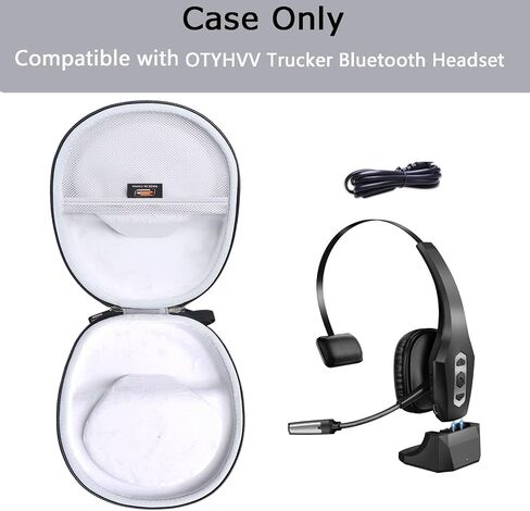 Hard EVA Carry Case Compatible with Sarevile/TECKNET Trucker Bluetooth Headset V5.2 Wireless Headset Protective Shockproo Storage Box (Case Only) in Kuwait