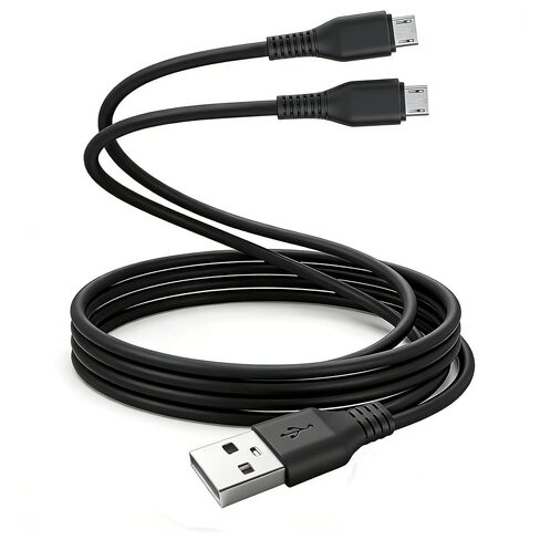 Micro USB Splitter Cable, 3FT 2-in-1 Dual Micro USB Charging Cable for Samsung Galaxy S7 Edge S6 S5 Note PS4 Fire Tablet MP3 and More in Saudi Arabia