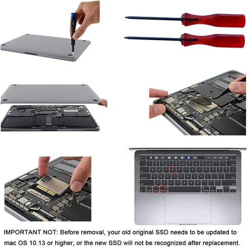 SSD for MacBook 256GB NVMe PCIe Gen3x4 M.2, Internal Solid State Drive Upgrade for MacBook Pro A1708 (2016-2017) in Saudi Arabia