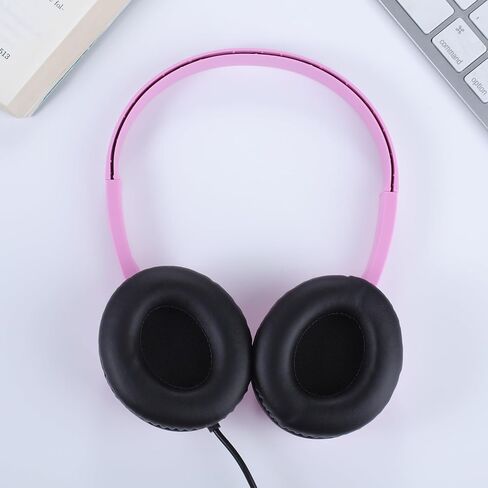 Kids Headphones 2 Pack for School Classroom, Durable On-Ear Wired Headsets with 3.5mm Jack for Chromebook, Tablet, Laptop - Vibrant Light Colors in Saudi Arabia