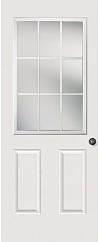ODL Clear Low-E Door Glass - 9 Light External Grille - 24" x 38" Frame Kit in Saudi Arabia