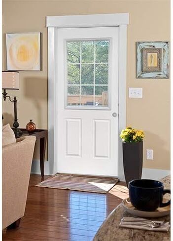 ODL Clear Low-E Door Glass - 9 Light External Grille - 24" x 38" Frame Kit in Saudi Arabia