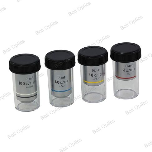 BoliOptics 4X Infinity-Corrected Plan Fluor Apochromatic Microscope Objective Lens Working Distance 16.3mm FM13013231 in Saudi Arabia
