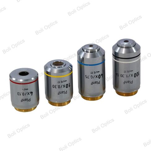 BoliOptics 4X Infinity-Corrected Plan Fluor Apochromatic Microscope Objective Lens Working Distance 16.3mm FM13013231 in Saudi Arabia