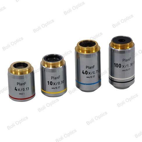BoliOptics 4X Infinity-Corrected Plan Fluor Apochromatic Microscope Objective Lens Working Distance 16.3mm FM13013231 in Saudi Arabia