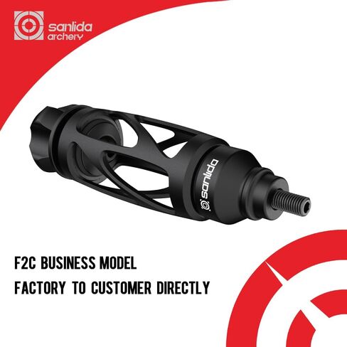 sanlida Archery Dragon 10 Stabilizer Bow Riser Extension Dampener, Quick Disconnect Silencer for Recurve Bow Compound Bow in Saudi Arabia