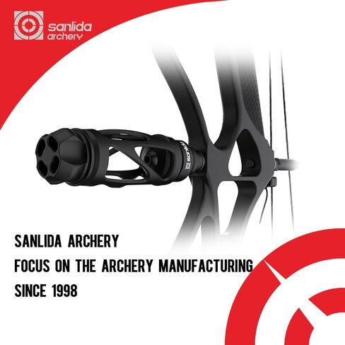 sanlida Archery Dragon 10 Stabilizer Bow Riser Extension Dampener, Quick Disconnect Silencer for Recurve Bow Compound Bow in Saudi Arabia