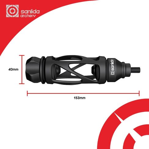 sanlida Archery Dragon 10 Stabilizer Bow Riser Extension Dampener, Quick Disconnect Silencer for Recurve Bow Compound Bow in Saudi Arabia