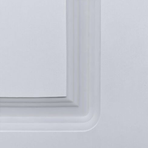 CNC Crafted Modern Door 3/4" Thick 18 in. x 84 in. MDF White Barn Sliding Door with Hardware kit, Milk White in Kuwait