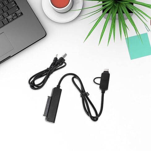 Baluue USB C to Serial Ata Cable for 2.5 Inch Hard Drive, Black in Kuwait