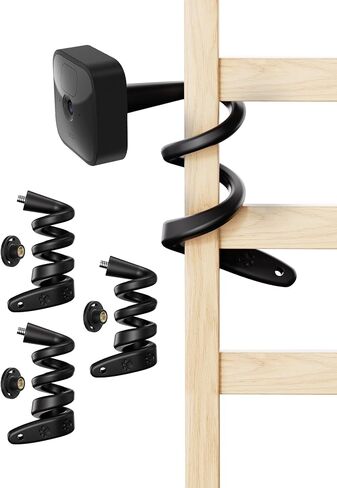 2 Pack 17.7-Inch Flexible Twist Mount Compatible with Blink Outdoor 2K+, Outdoor 4 (4th Gen)/(3rd Gen), XT, XT2, Mini & Mini 2, No-Drill Adjustable Extended Reach Wrap-Around Camera Mount in Saudi Arabia
