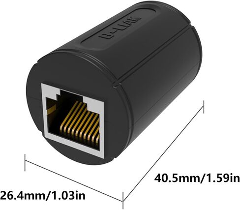 RJ48 إيثرنت محول 8P8C أنثى إلى أنثى AntiThunder RJ48 موصلات شبكة تمديد مهائي كابلات إيثرنت Cabl in Kuwait