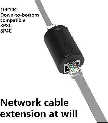 RJ48 إيثرنت محول 8P8C أنثى إلى أنثى AntiThunder RJ48 موصلات شبكة تمديد مهائي كابلات إيثرنت Cabl in Kuwait