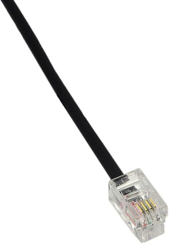 RJ9 محول الفاصل الحبل 2 أنثى إلى 1 ذكر RJ9 4P4C تمديد كابل أسود تمديد كابل للهاتف in Kuwait