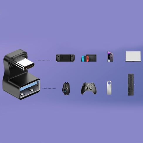 محول USB C 180 درجة، محول شكل نوع USB، وصلة محول USB C ذكر 180 درجة إلى USB أنثى in Kuwait