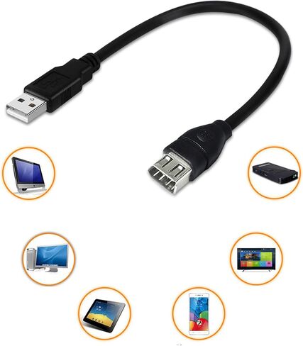 IEEE1394 6Pin أنثى إلى USB 2.0 ذكر محول محولات كابل للأجهزة الرقمية 20 سم in Kuwait
