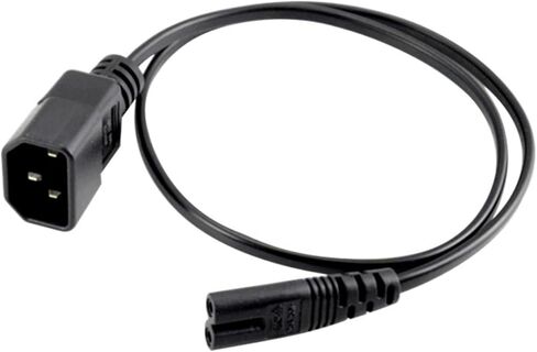 Male to Female Cable C14 to Conversion Cord Easy to Use Extension Cord Convenient Power Cable Essential Power Cable in Kuwait