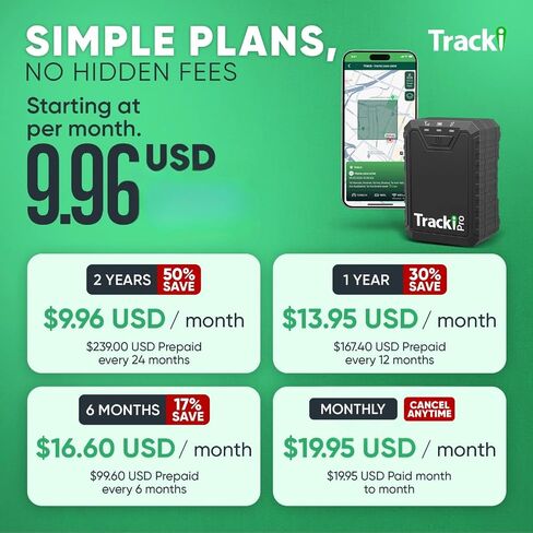 Tracki Pro GPS Tracker for Vehicles, 4G LTE, Long Battery Life in Saudi Arabia
