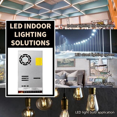 LRS-600-12 12V 50A 600W AC-DC Single Output Switching Power Supply, 90-32VAC/180-264VAC Input, Industrial Automation, Reliable Performance, Compact Design in Saudi Arabia
