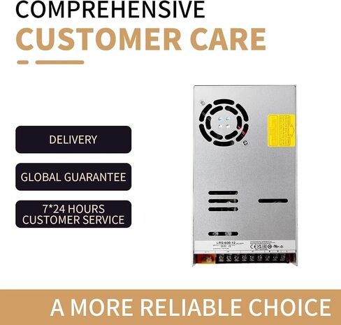 LRS-600-12 12V 50A 600W AC-DC Single Output Switching Power Supply, 90-32VAC/180-264VAC Input, Industrial Automation, Reliable Performance, Compact Design in Saudi Arabia