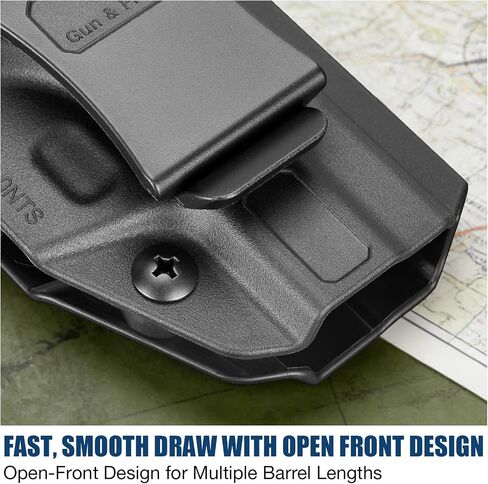 GUN & FLOWER IWB Holster for Smith & Wesson Bodyguard 2.0, Inside Waistband Holster with Level I Retention, Fixed 1.5" Belt Clip, Injection Molded Polymer in Kuwait